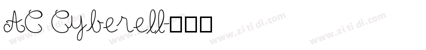 AC Cyberell字体转换